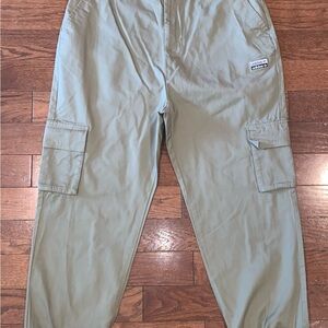 Adidas Originals Women’s Cargo Jogger Pants XL Khaki Trefoil Patch NWOT